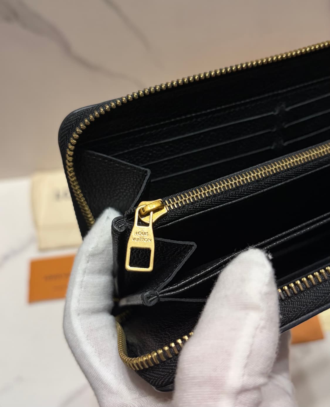 [정품] S급 루이비통 앙프렝뜨 장지갑 백화점 풀구성 상품이미지7
