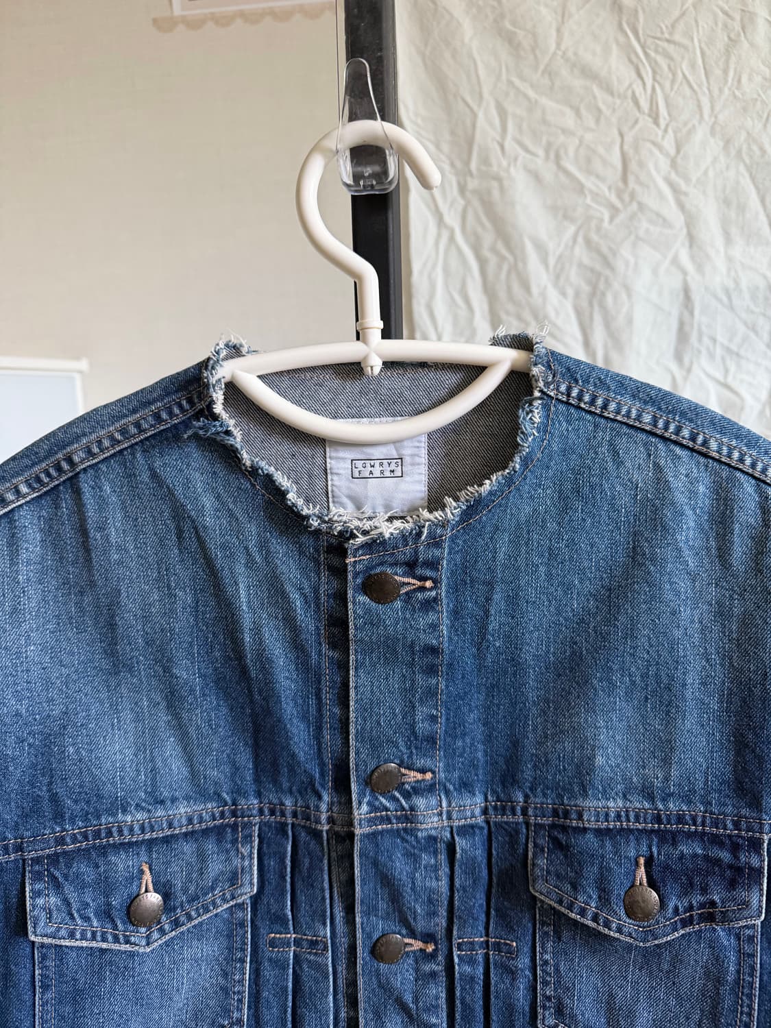 Lowrys farm 차이나넥 데님 자켓 상품이미지2
