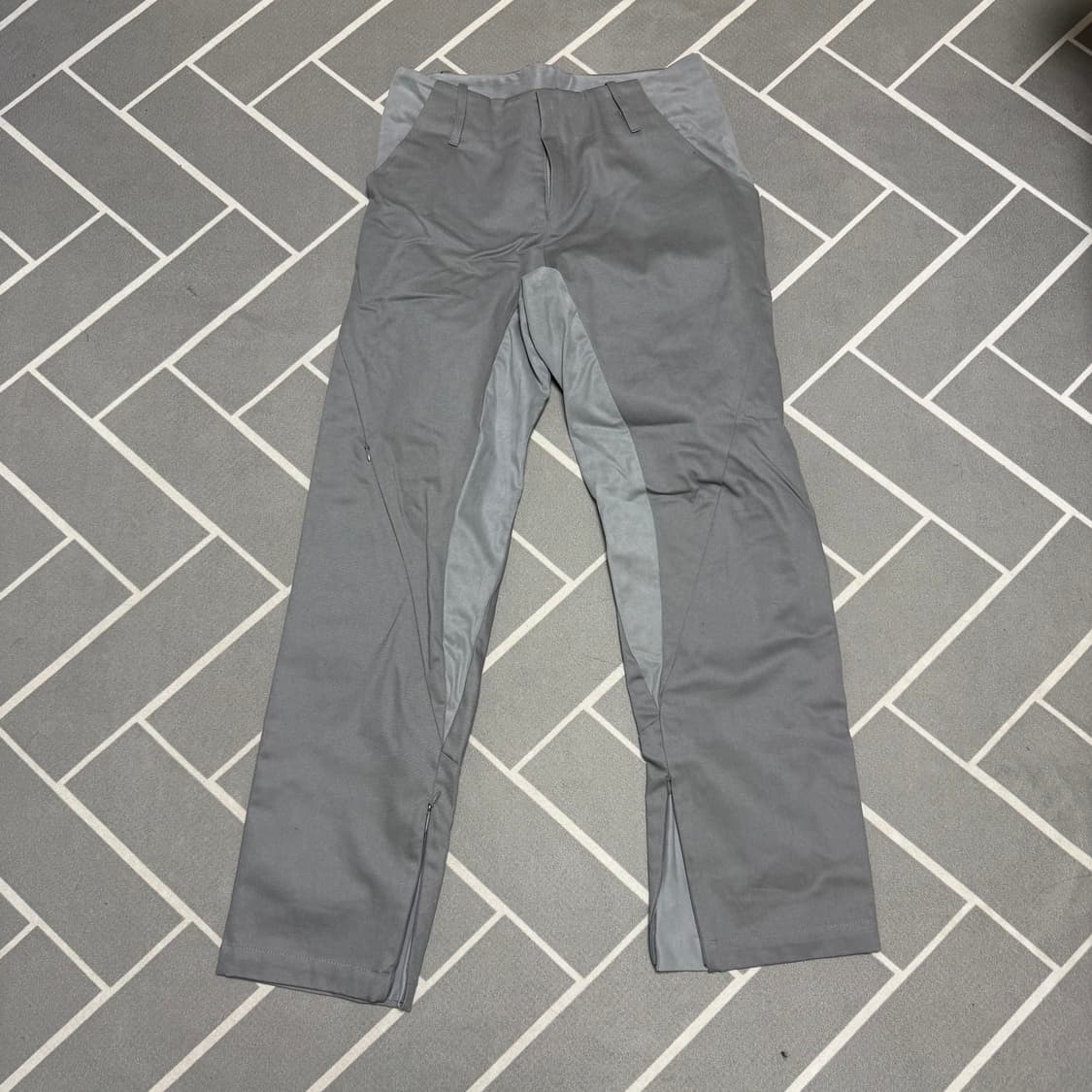 (2)누피크 그레이 지퍼 트라우저 상품이미지1