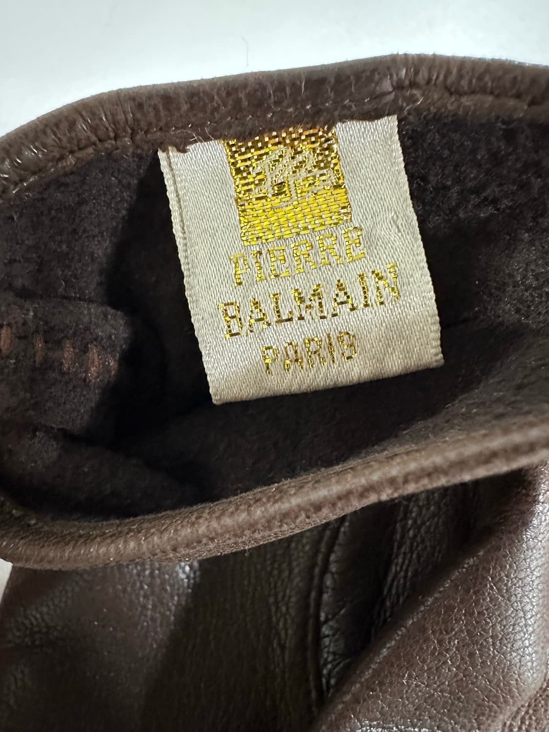 90s 피에르 발망 가죽 장갑 상품이미지8