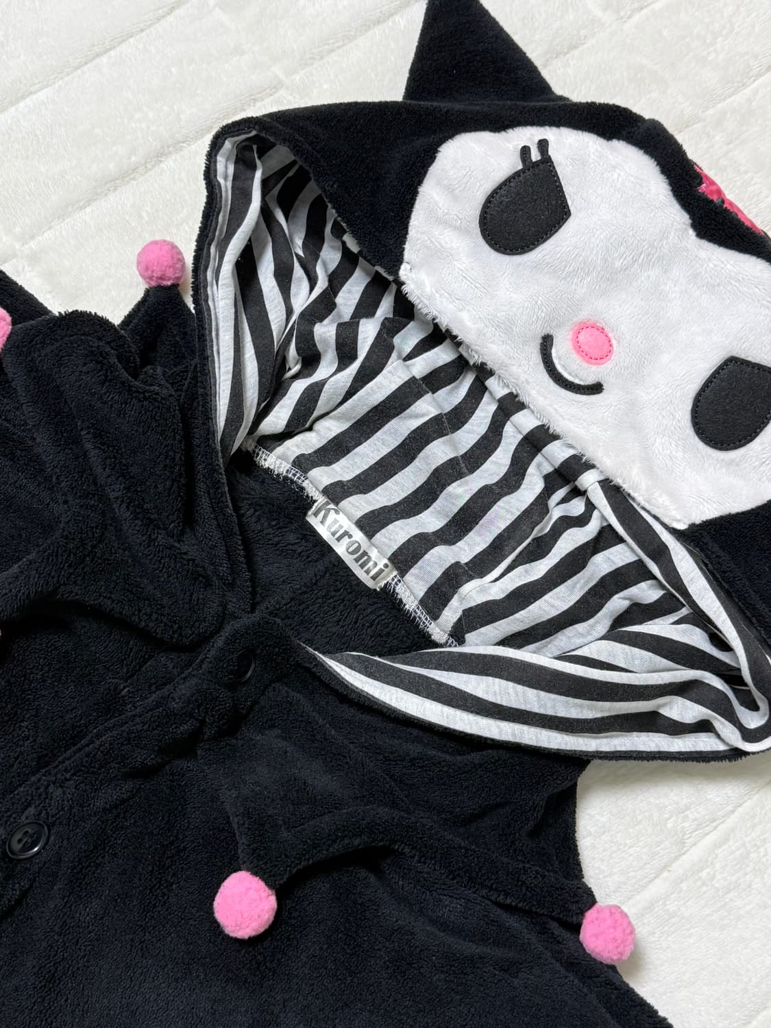 Sanrio SAZAC kuromi pajama 쿠로미 동물인형 잠옷 상품이미지5