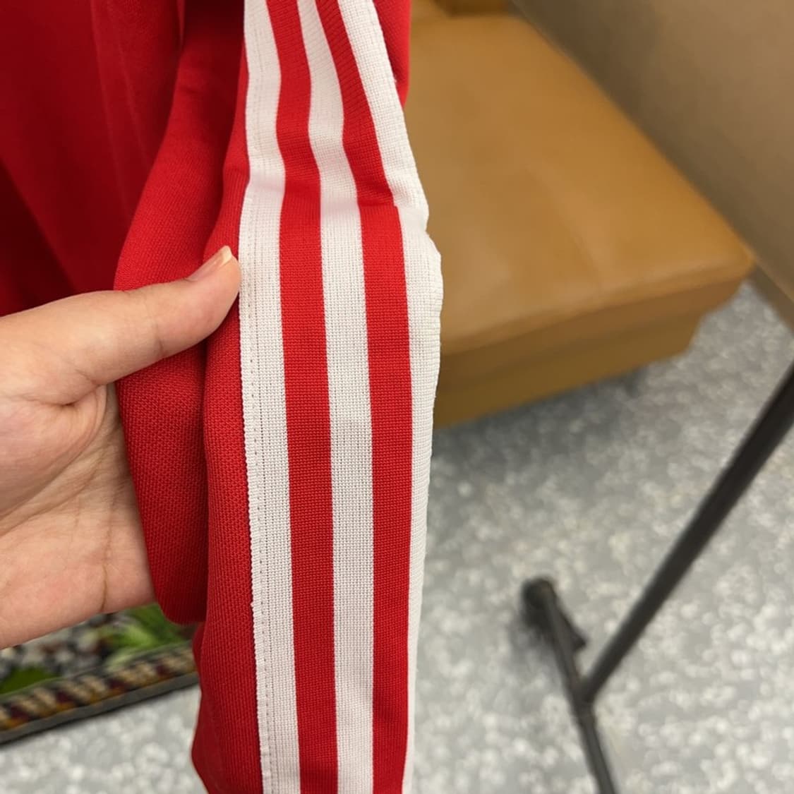 아디다스 유로파 레드 삼선 트랙탑 집업 져지 95 C04362  상품이미지6