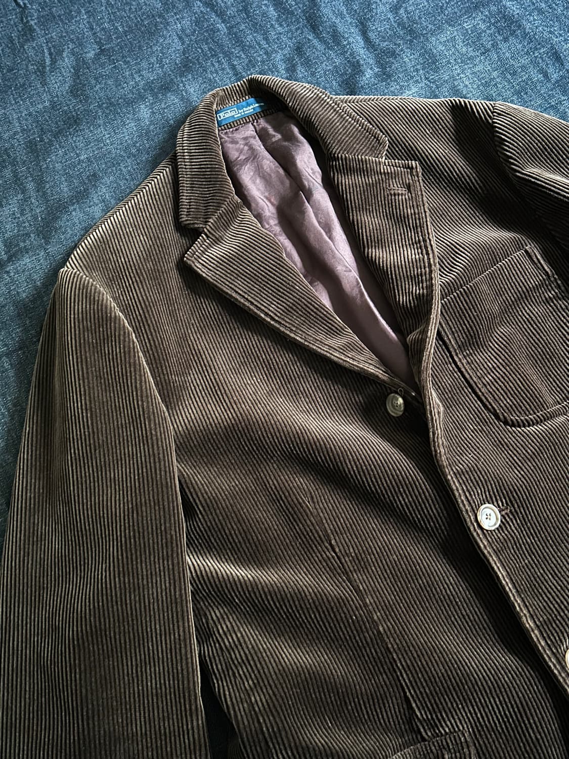 90s 폴로 랄프로렌 코듀로이 블레이저 Made in Macau 상품이미지4