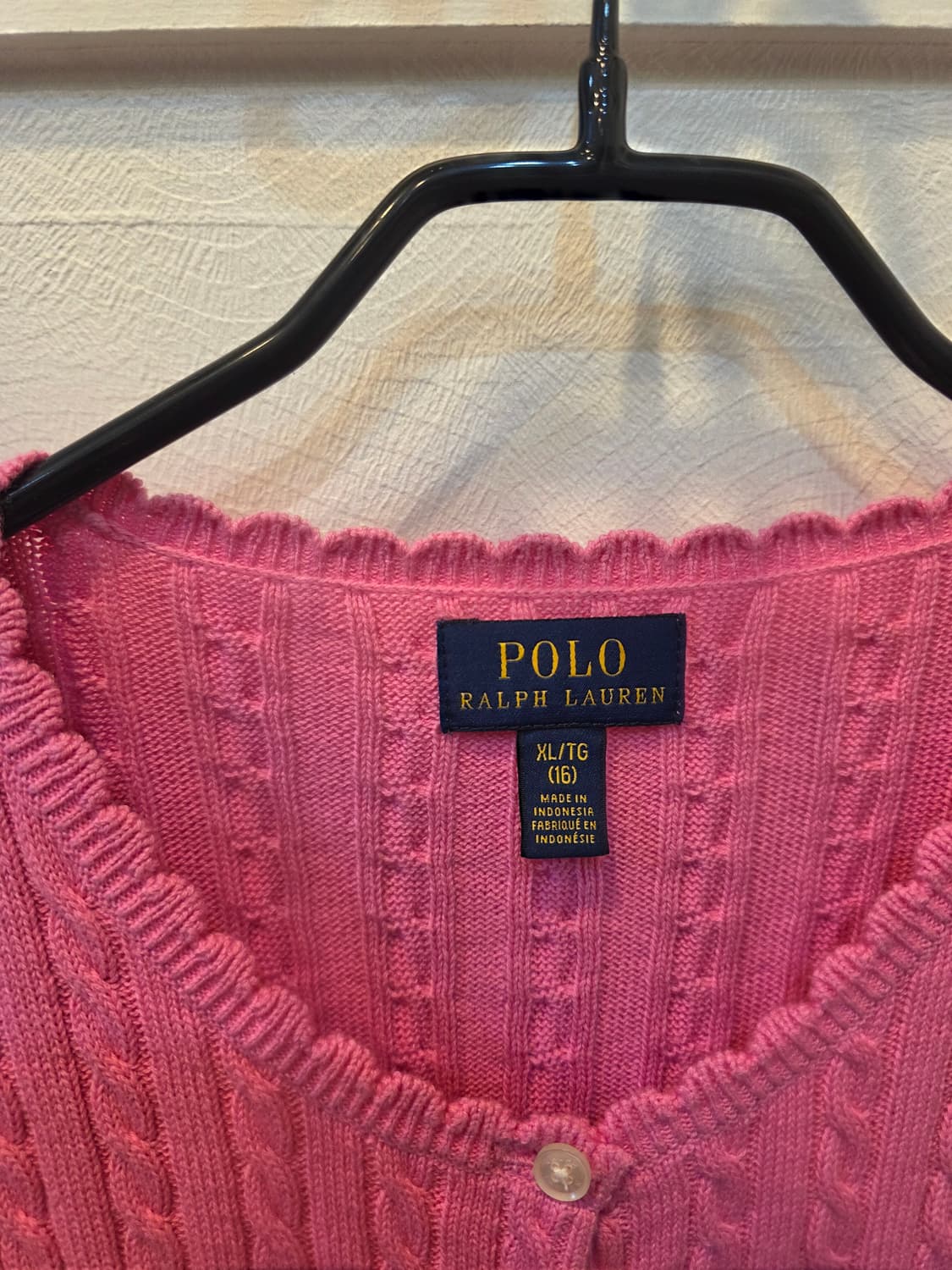 폴로 랄프로렌 핑크 가디건 상품이미지1