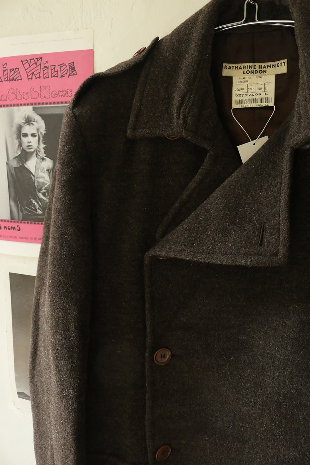  캐서린 햄넷 더블브레스티드 울 피 코트  상품이미지5