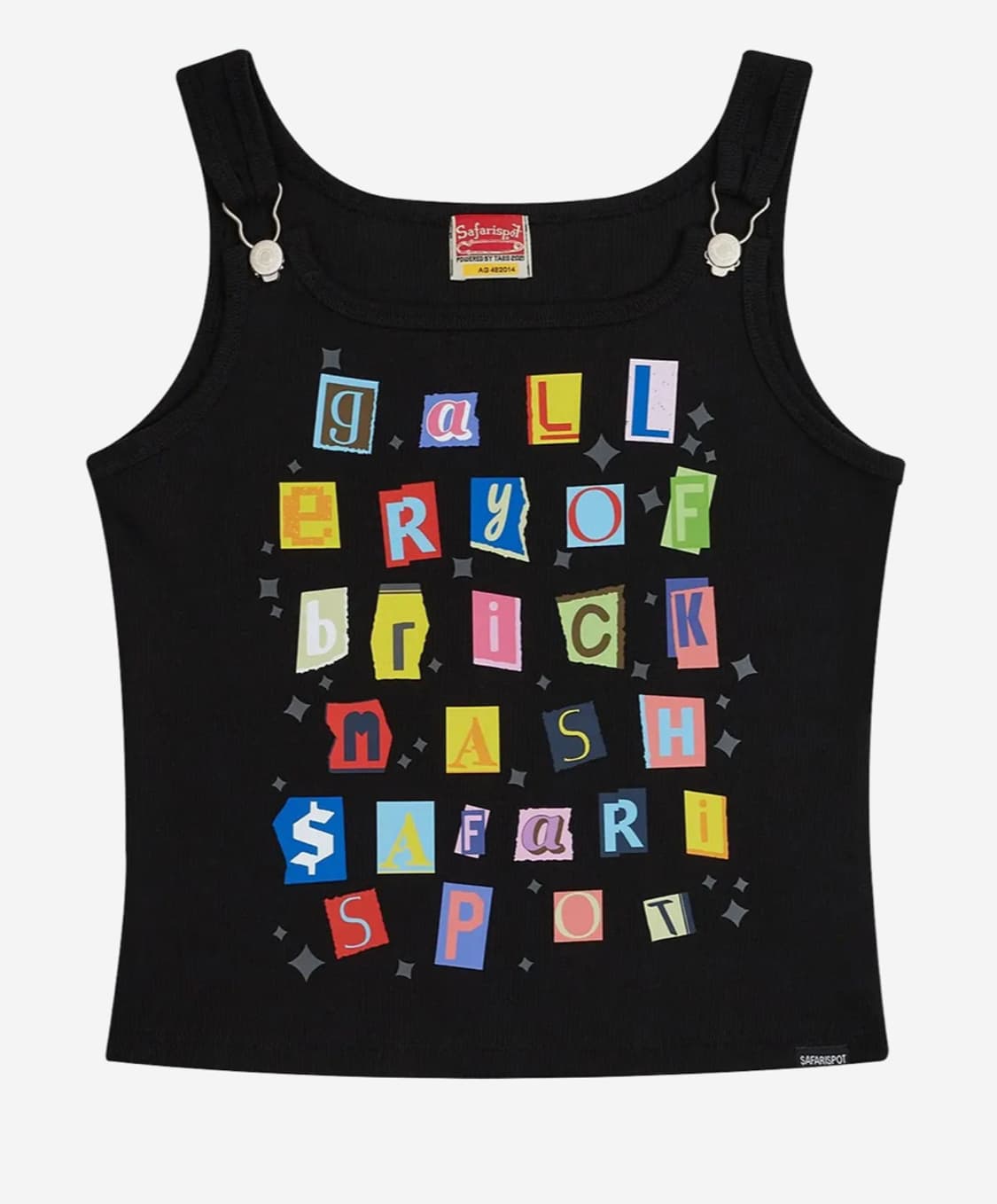 사파리스팟 1/2 스티커팩 서스펜더 슬리브리스 블랙 상품이미지1