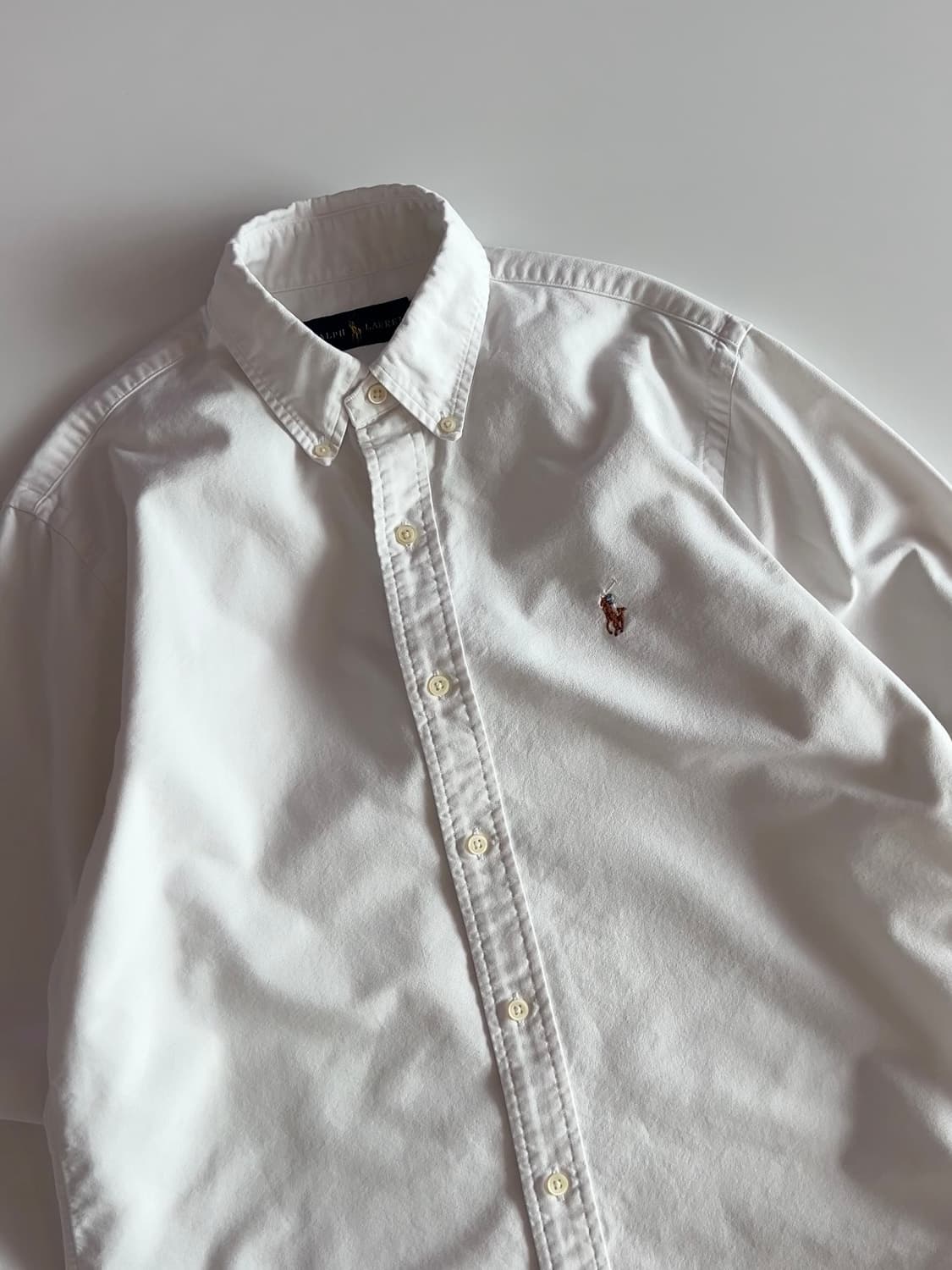 폴로 랄프로렌 화이트 옥스포드 셔츠 S 상품이미지2