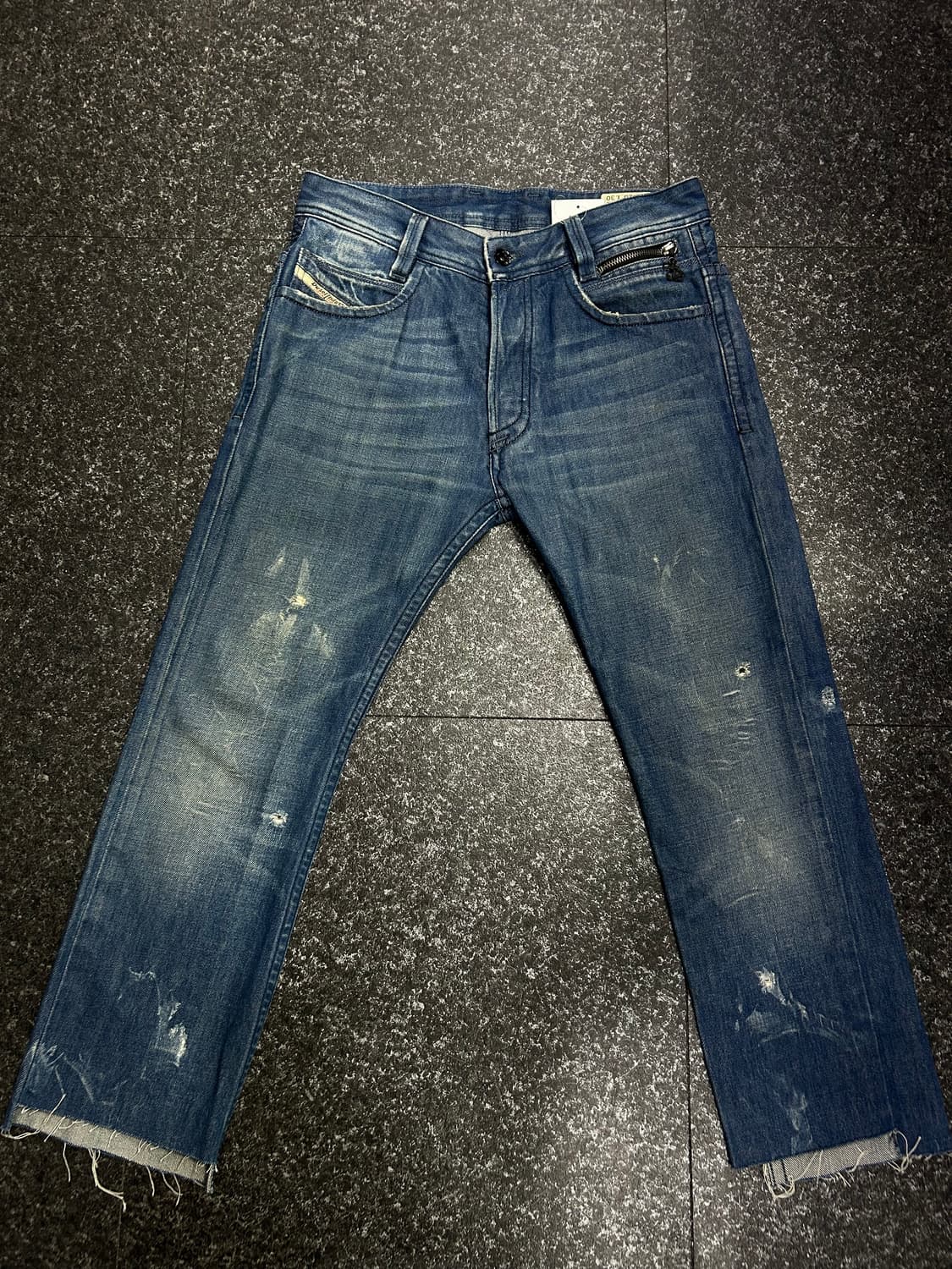 디젤 Diesel PADDOP 데미지 워싱 데님 팬츠 청바지 28인치 상품이미지1