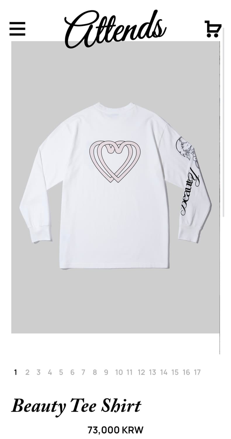 Attends 어텐즈 뷰티 티셔츠 상품이미지2