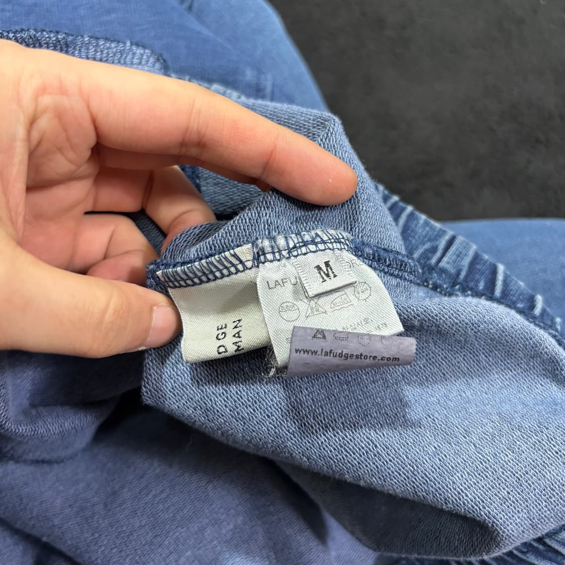 M 라퍼지스토어 진청 데님 후드집업 상품이미지4