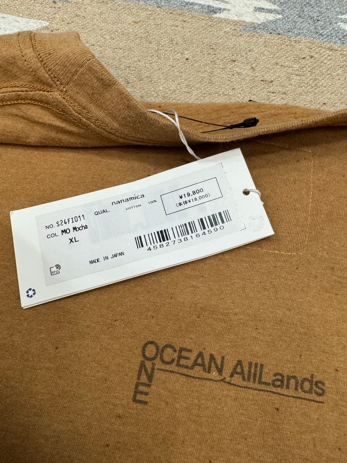 [XL][110] 나나미카 포토 프린트 롱슬리브 티셔츠 모카  상품이미지7