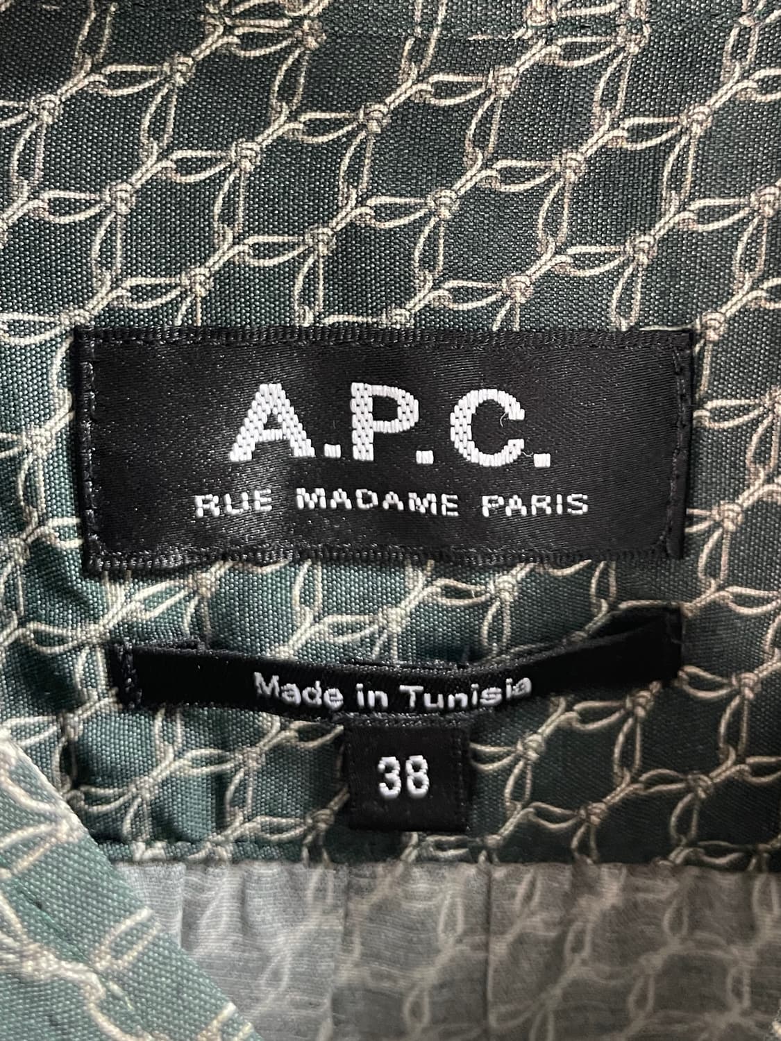 APC 아페쎄 패턴 차이나카라 레이온 블라우스 (on.208) 상품이미지7