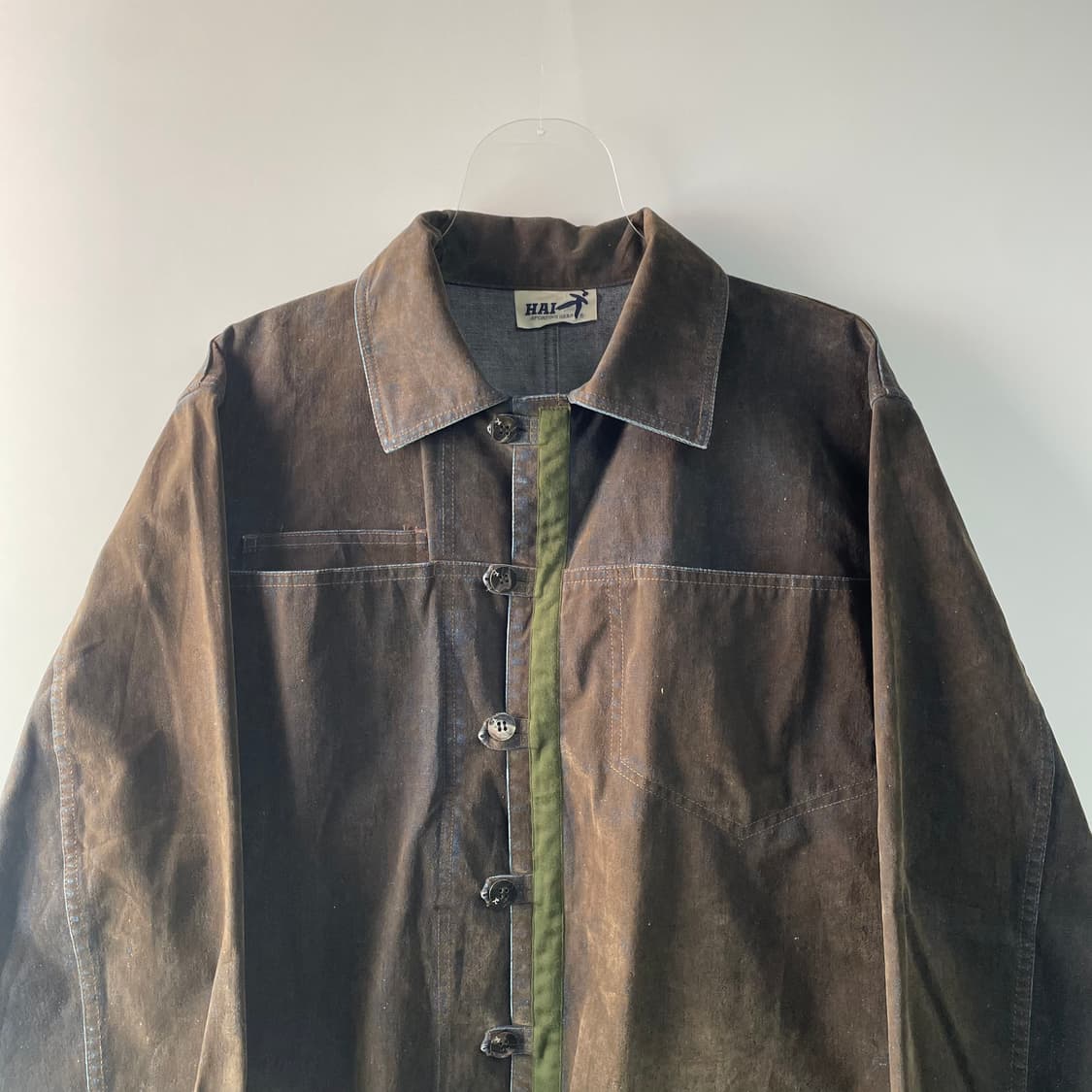 90s 이세이미야케 하이 스포팅 기어 다운버튼 데님자켓 상품이미지2