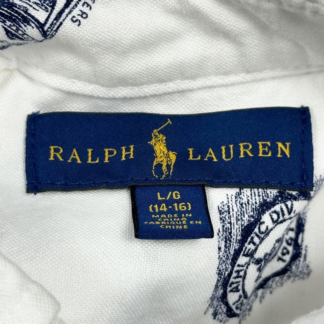 폴로 랄프로렌 걸즈 클래식 패턴 셔츠 화이트 걸즈L 상품이미지6