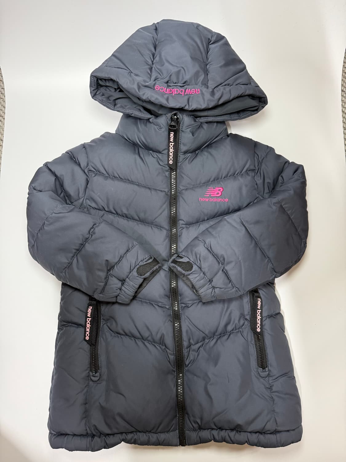 뉴발란스 여성 패딩 점퍼 후드 그레이 ( kid) 상품이미지1