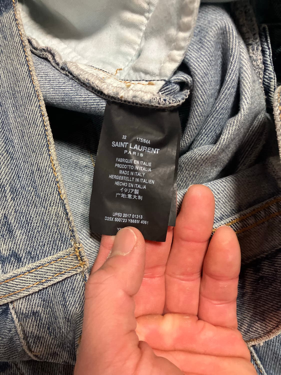 생로랑 데님 청바지 32 상품이미지4