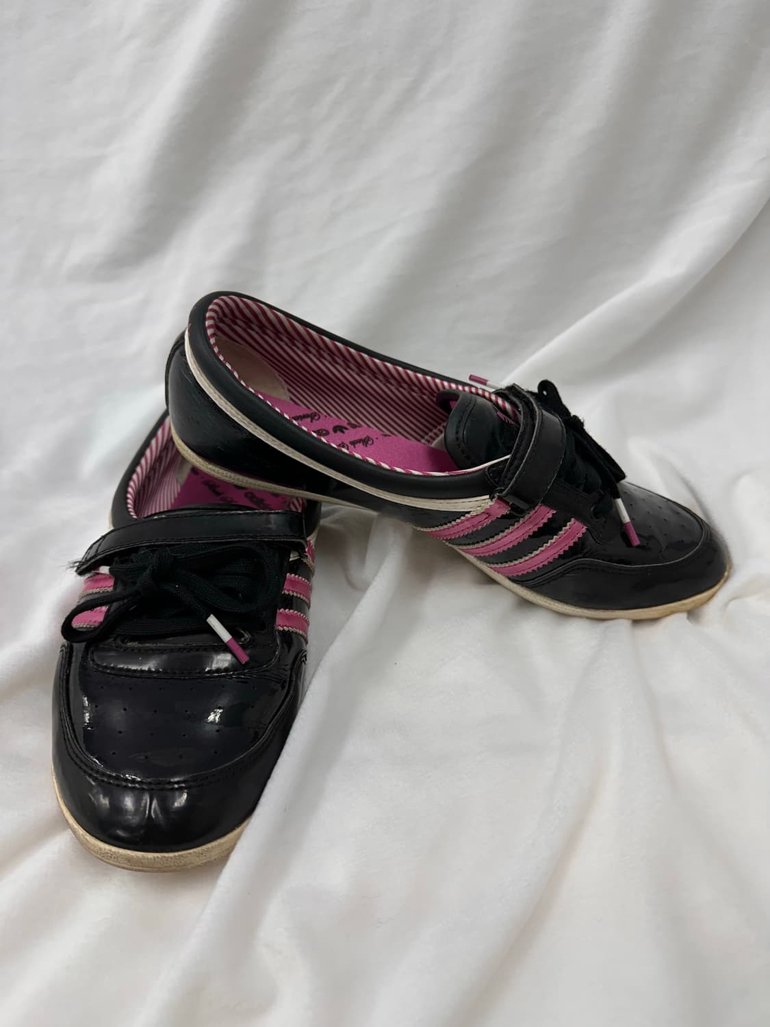 (245)아디다스 에나멜 플랫 슈즈 검핑 상품이미지3