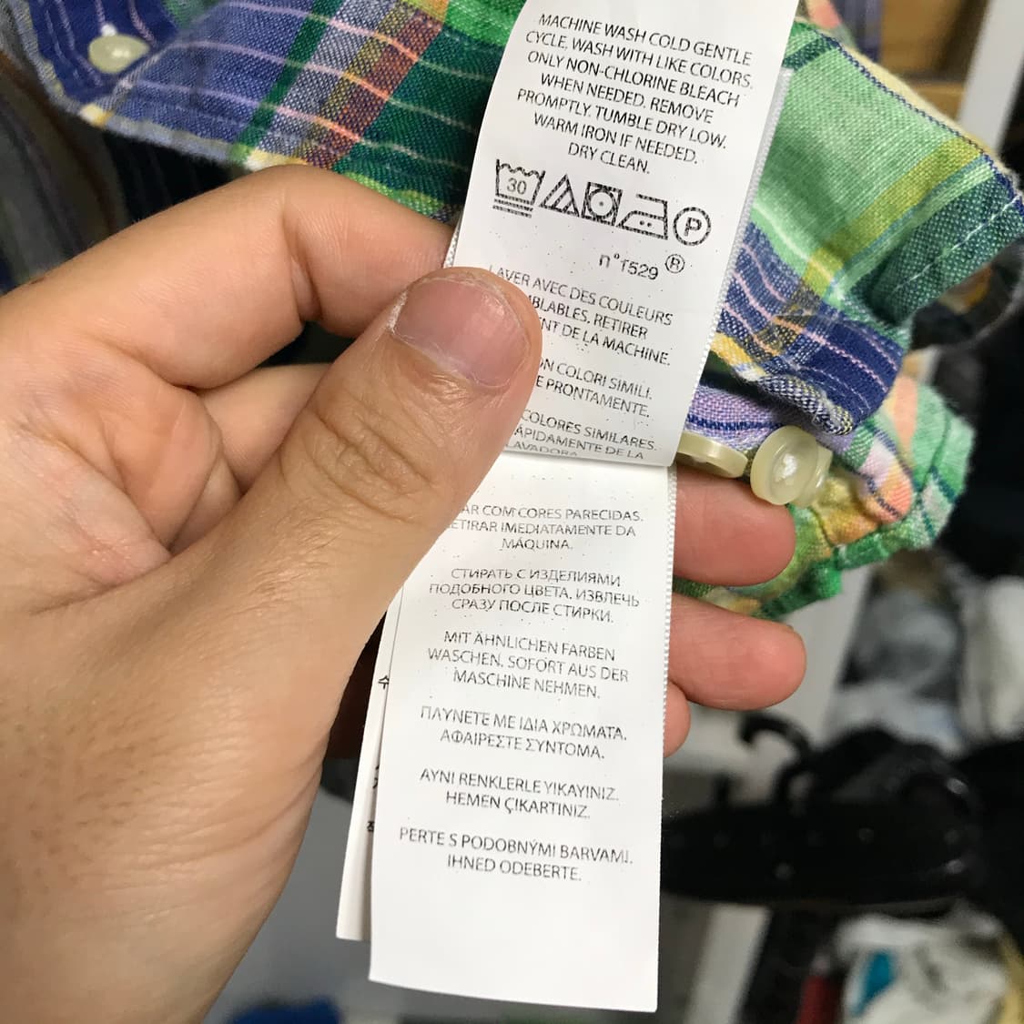 폴로 랄프로렌 데일리 체크 린넨셔츠 상품이미지6