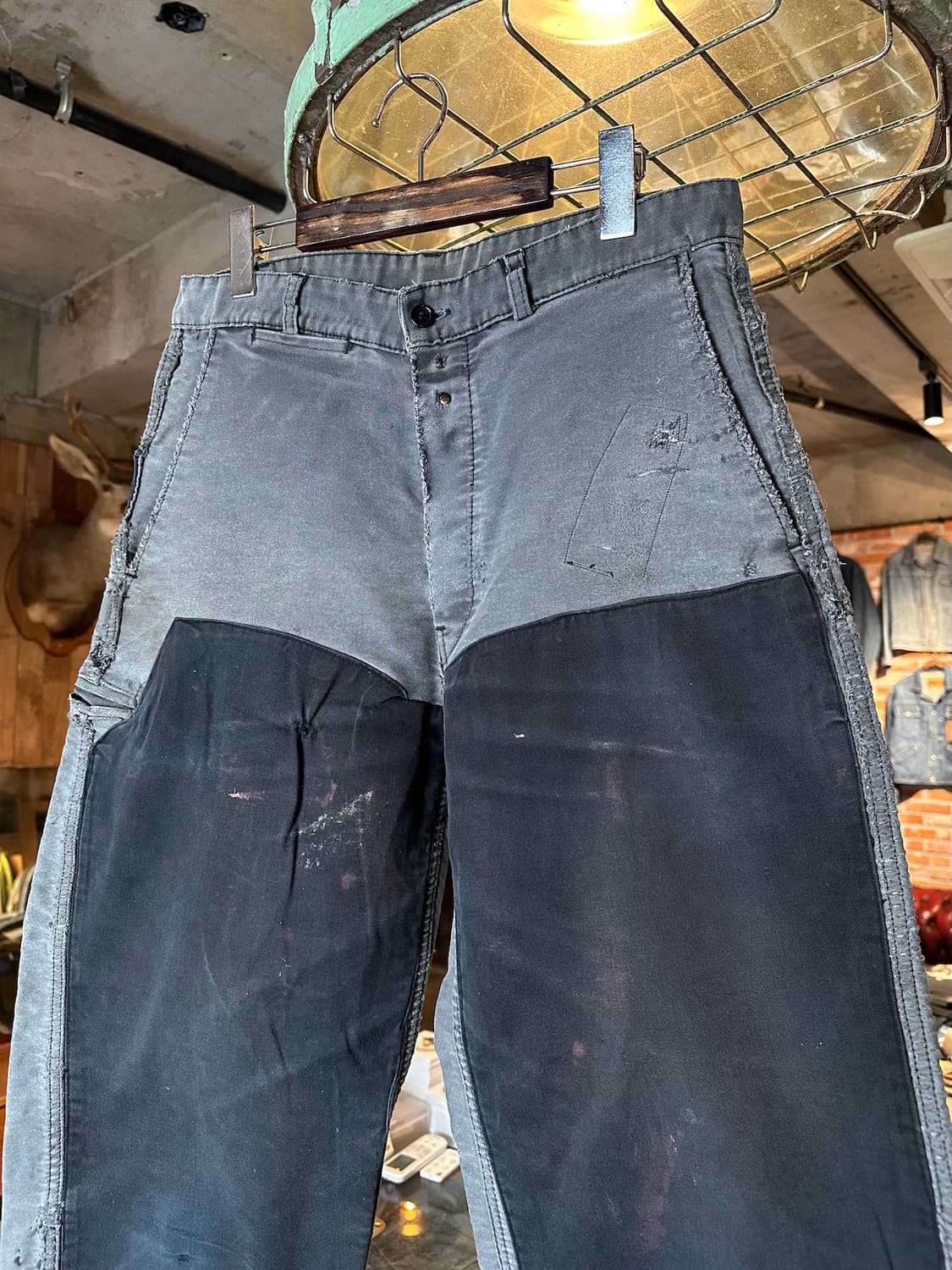 60s French Vintage Moleskin Work Pants 상품이미지2