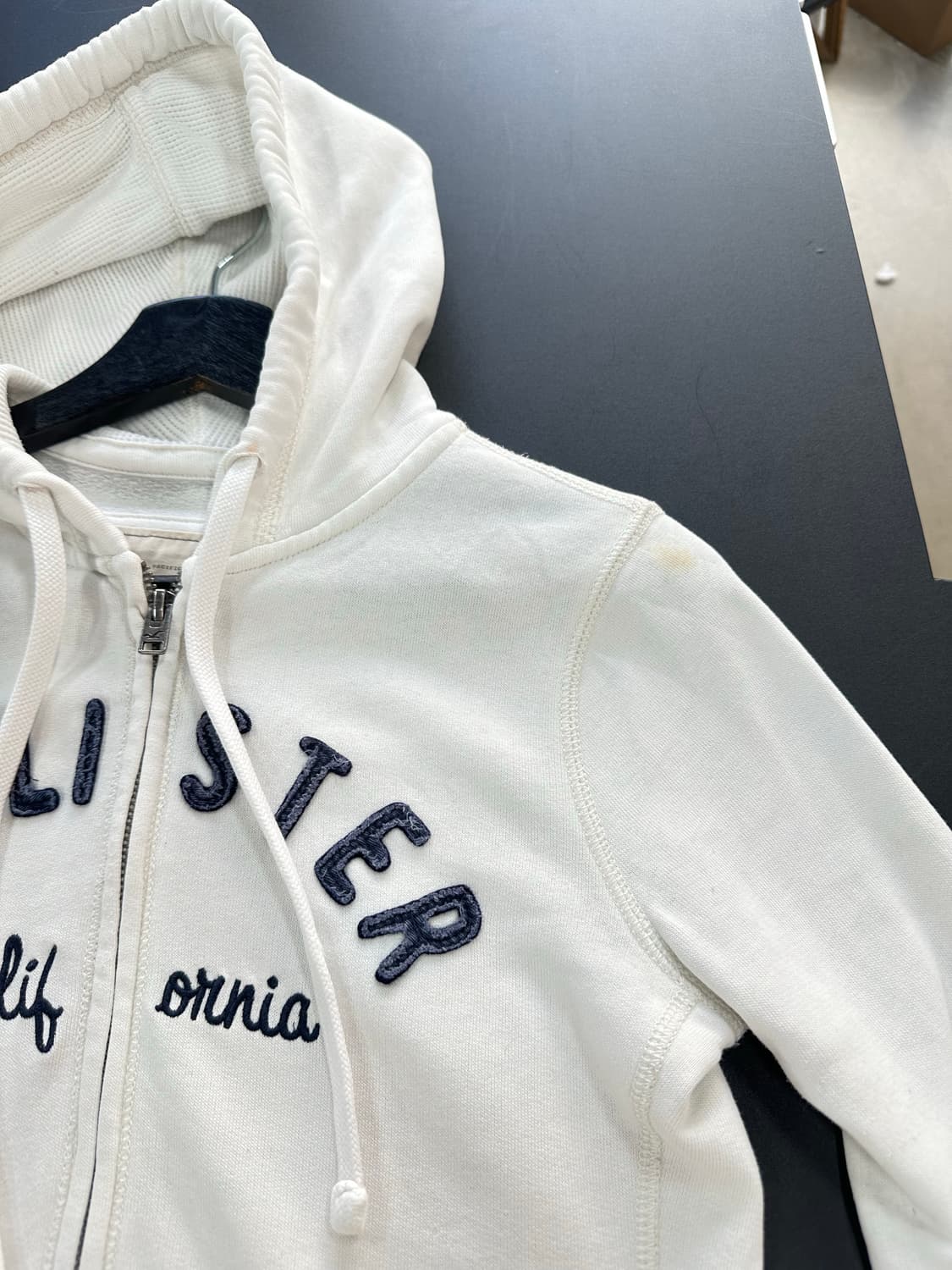 홀리스터 후드집업 화이트 상품이미지5