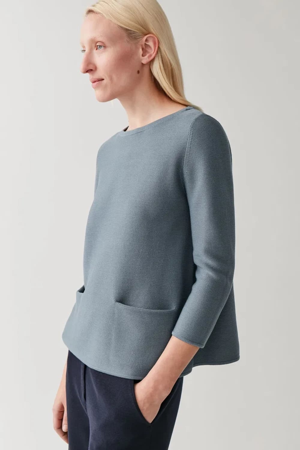 [L] COS 코스 여성 코튼 니트 탑 상품이미지1