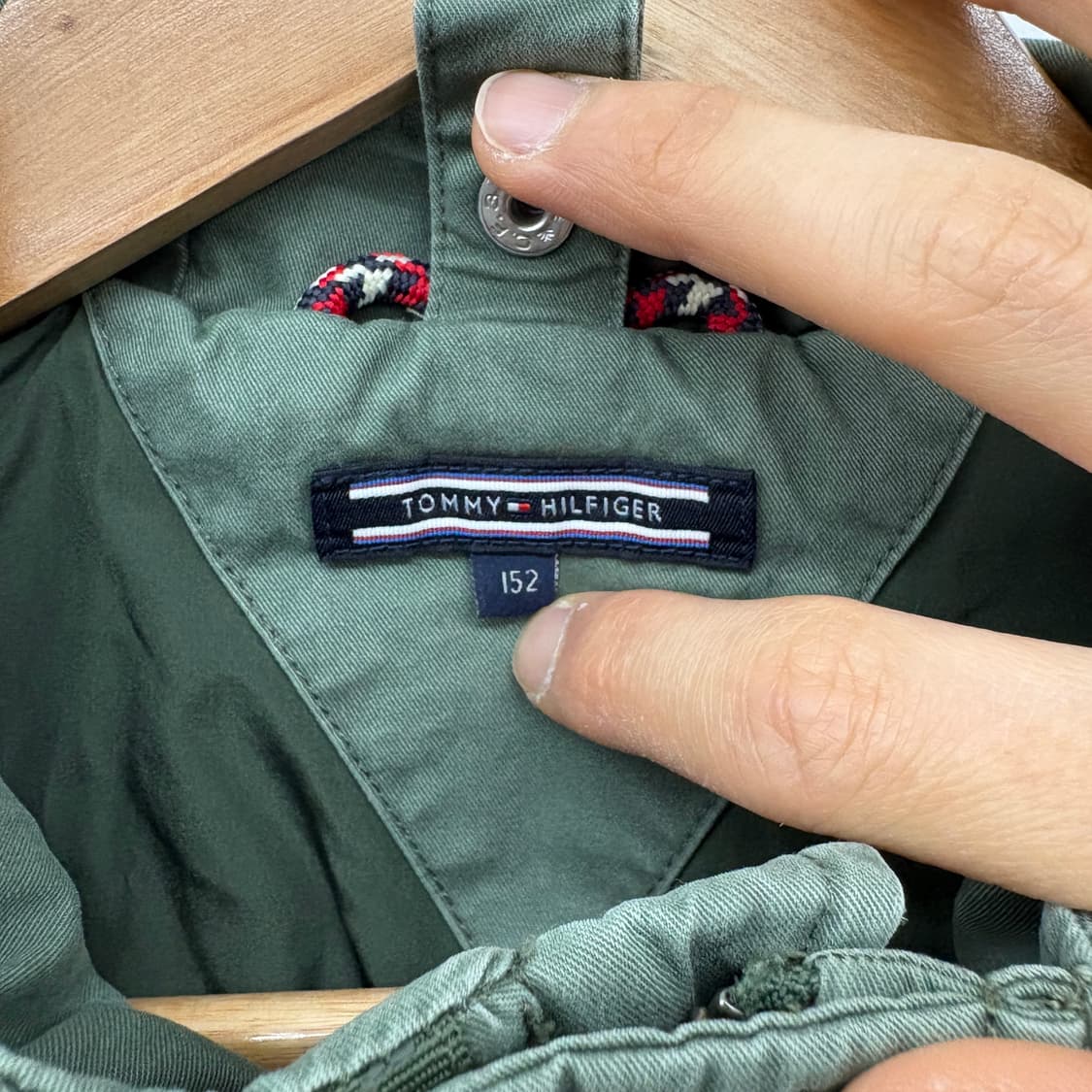 타미힐피거 카키색 후드 야상 점퍼 여성 XS 상품이미지4