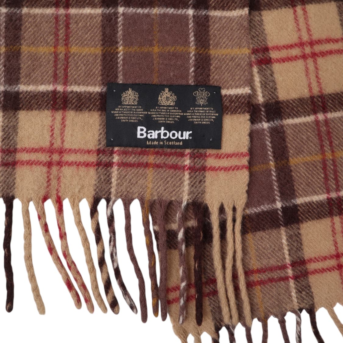 바버 베이지 체크 울 머플러 상품이미지7