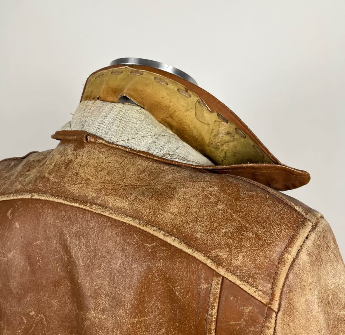 1950s Lakeland 포니홀스하이드 A-2 웨스턴 레더자켓 상품이미지7