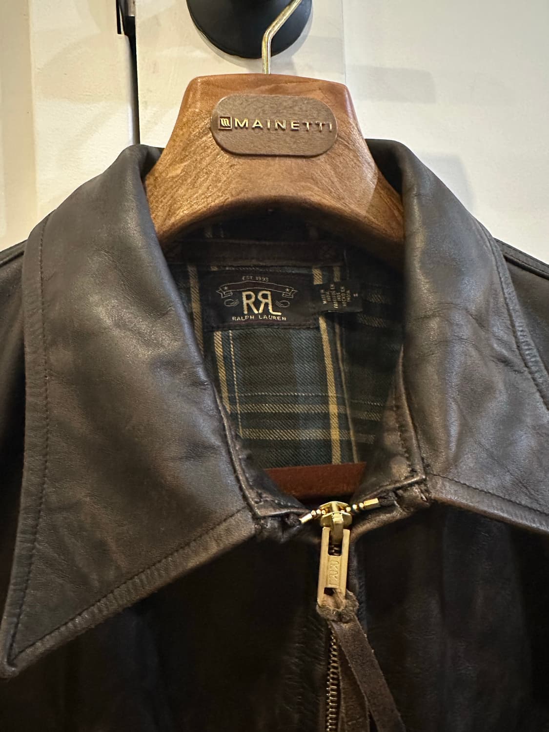 RRL(더블알엘)/뉴스보이 레더자켓/M 상품이미지4