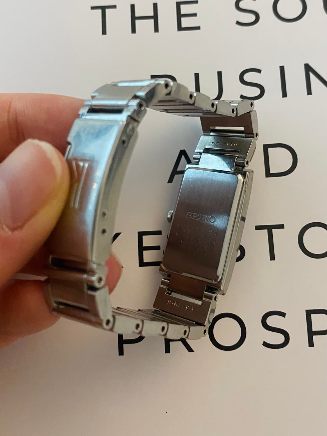 Seiko 세이코 실버 스퀘어 쿼츠 상품이미지4