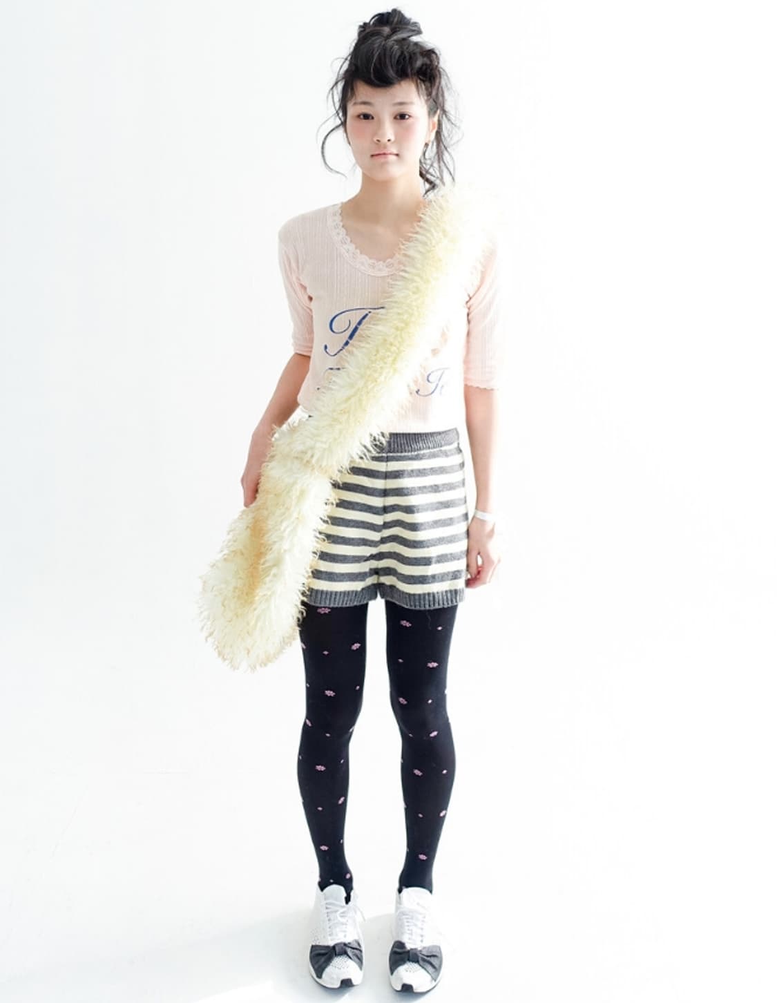 fa.er.ie lace T-shirt (pink) 상품이미지4