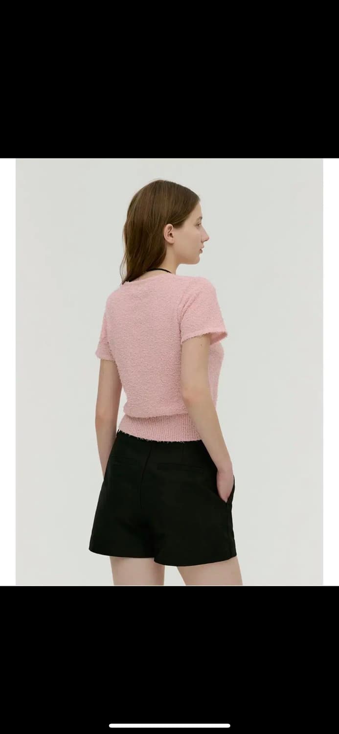 몽돌 테일 브이넥 반팔 가디건 상품이미지2