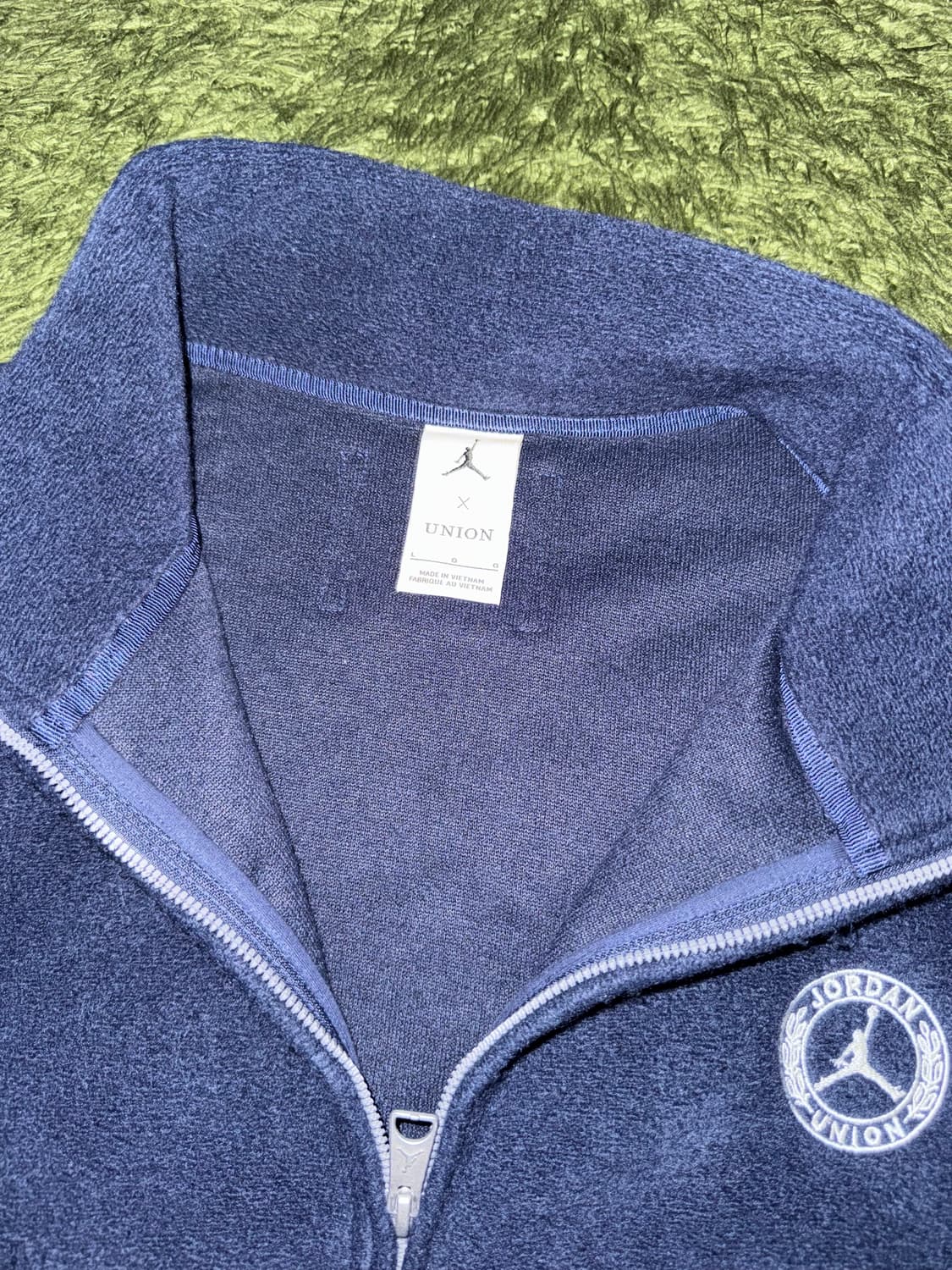 [L] 조던 X UNION 유니온 트랙 컬리지 자켓 네이비 US/EU 상품이미지3