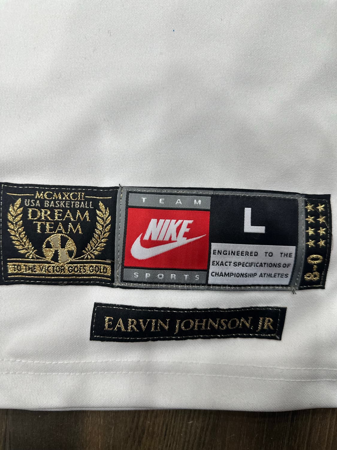 나이키 90s USA 드림팀 농구 져지L 매직존슨 상품이미지5
