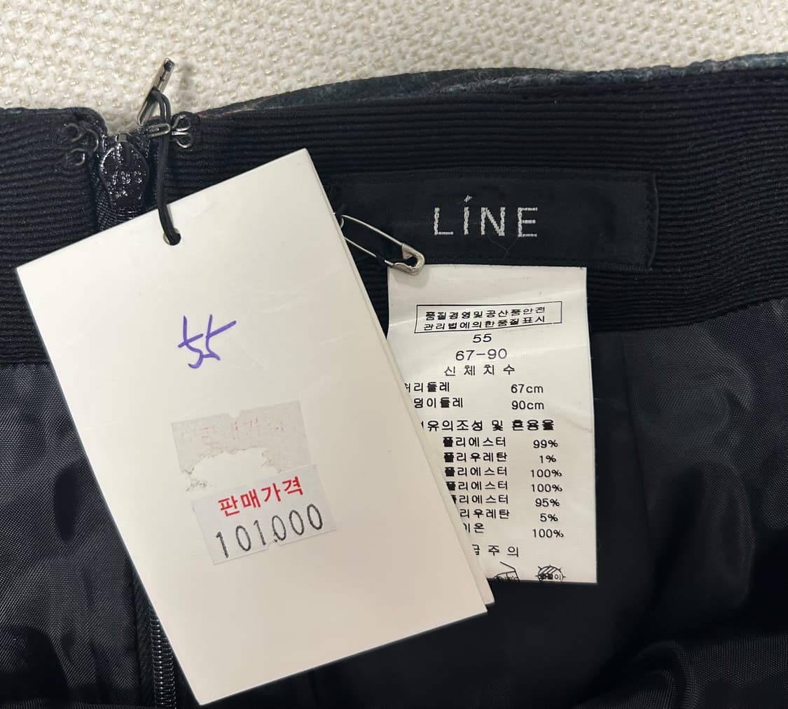 라인 LINE 유화느낌 스커트 정장 스커트 상품이미지2