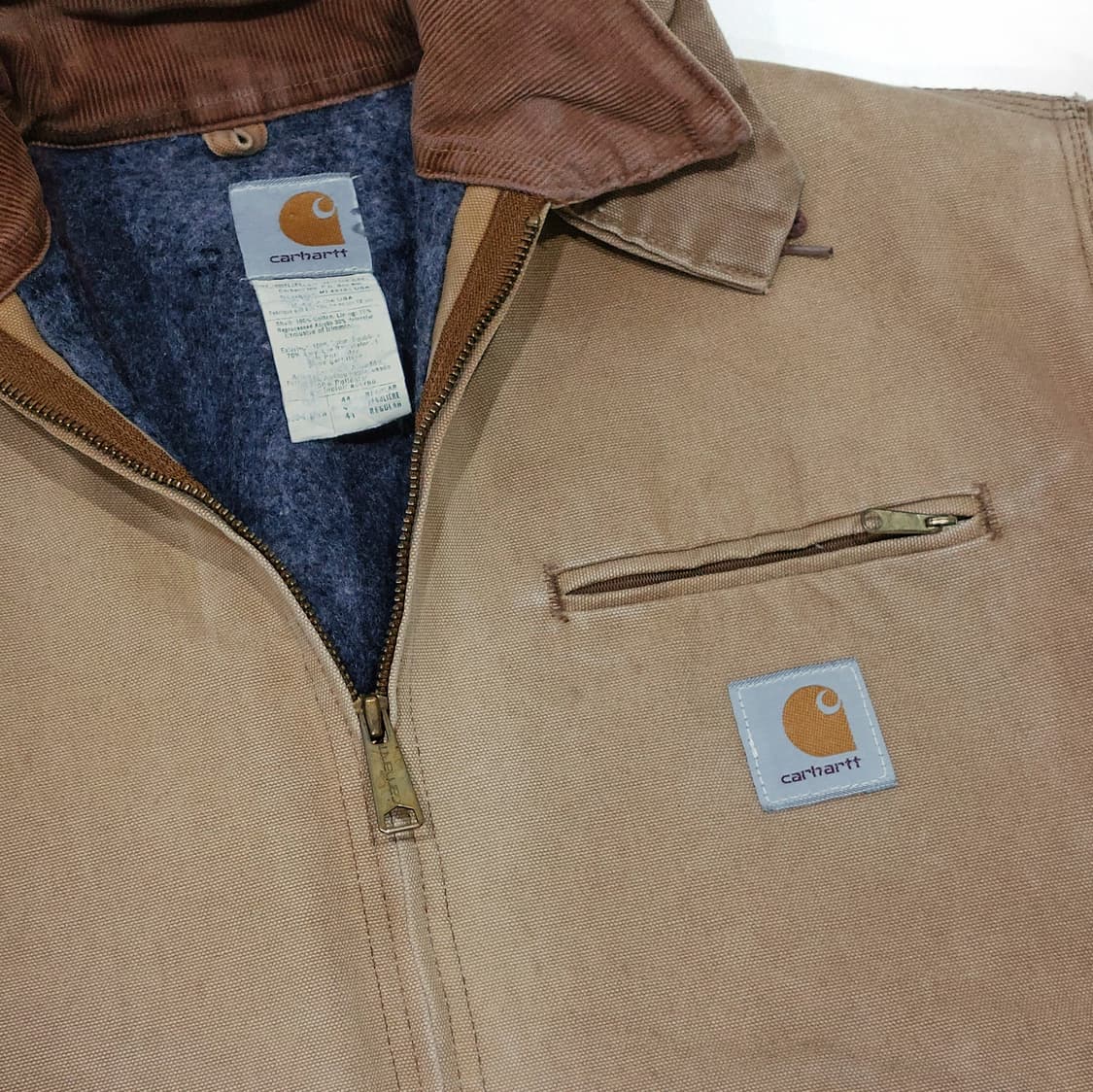 칼하트 j01 디트로이트 빈티지 후드포함 44 레귤러 (105) 상품이미지4