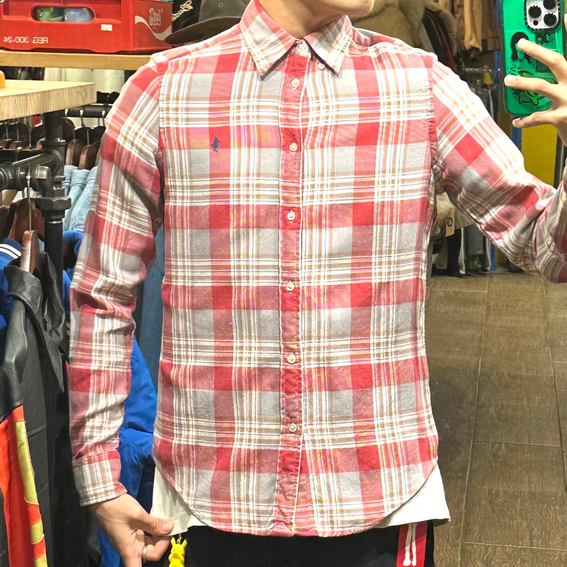 [HI] 폴로 랄프로렌 체크핑크 상품이미지1