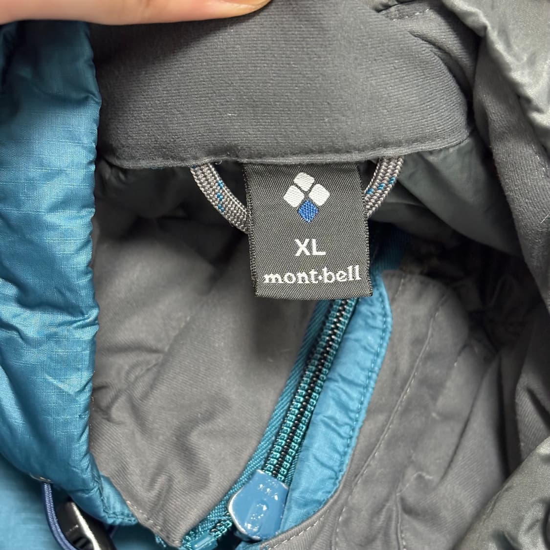 몽벨 알파인 라이트 다운 패딩 아쿠아 블루 상품이미지5