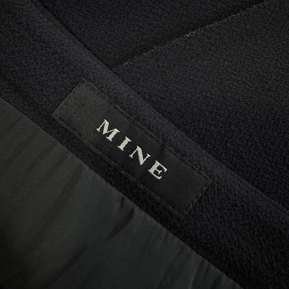 마인 MINE 레이스 블록 슬릿 스커트 상품이미지2