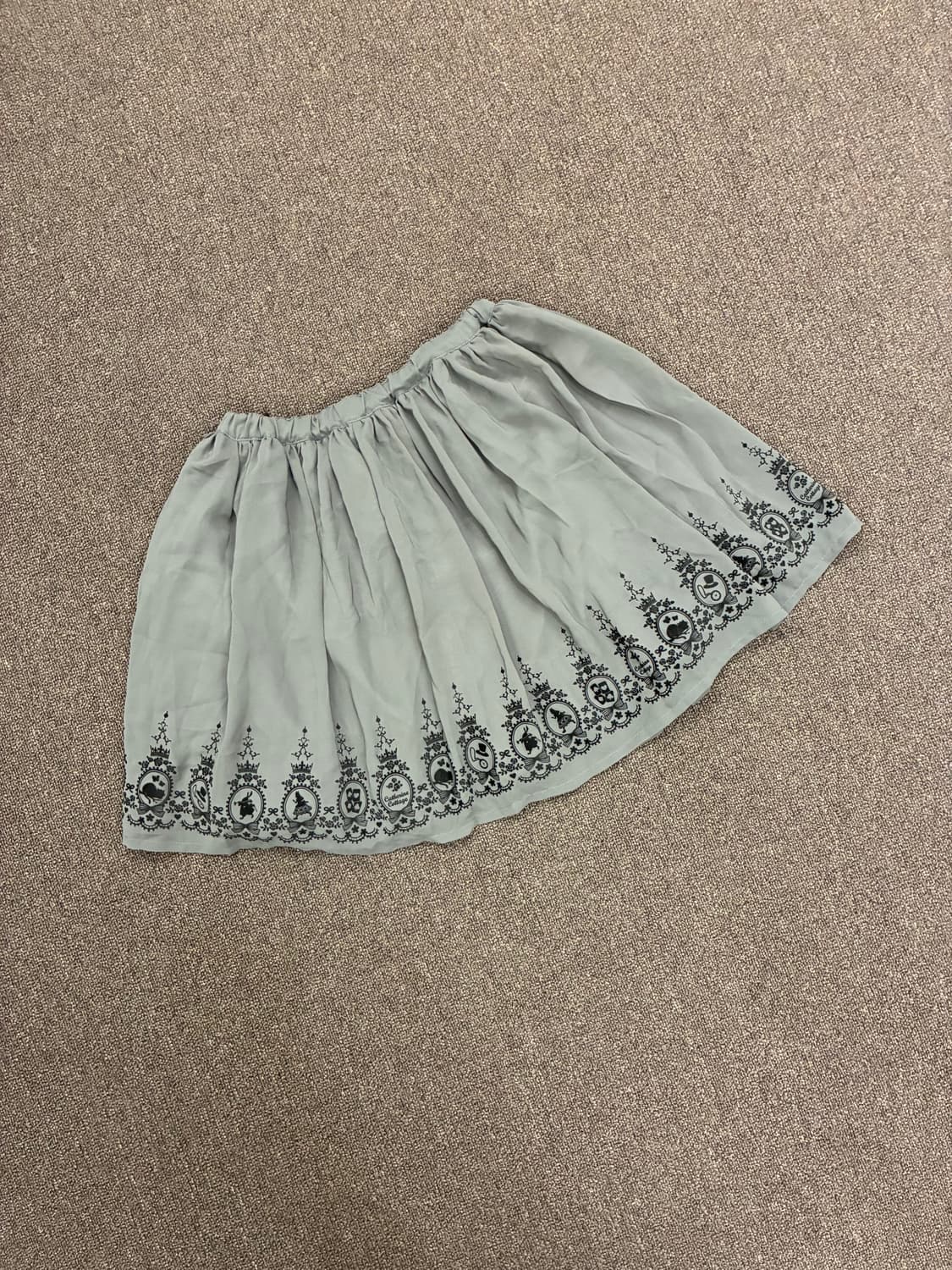 165)Japanese vintage 여성 프린팅 미니 스커트 상품이미지6