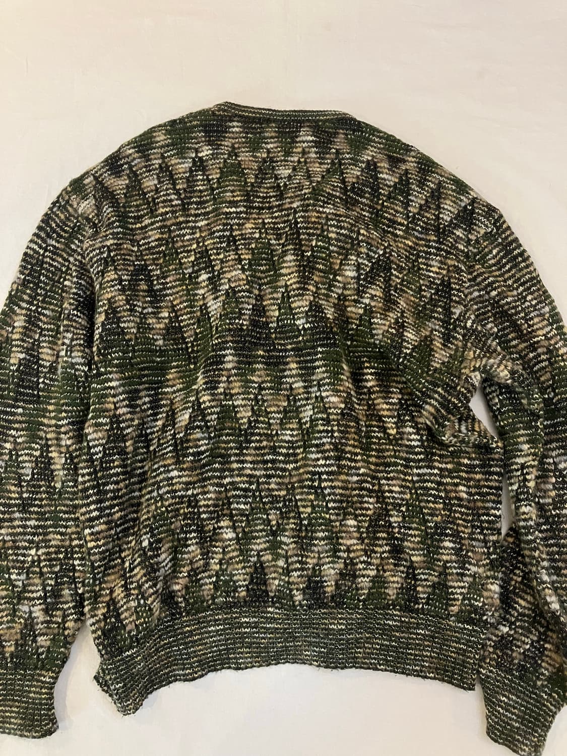 90s 미쏘니 스포츠 멀티패턴 울 니트 상품이미지2