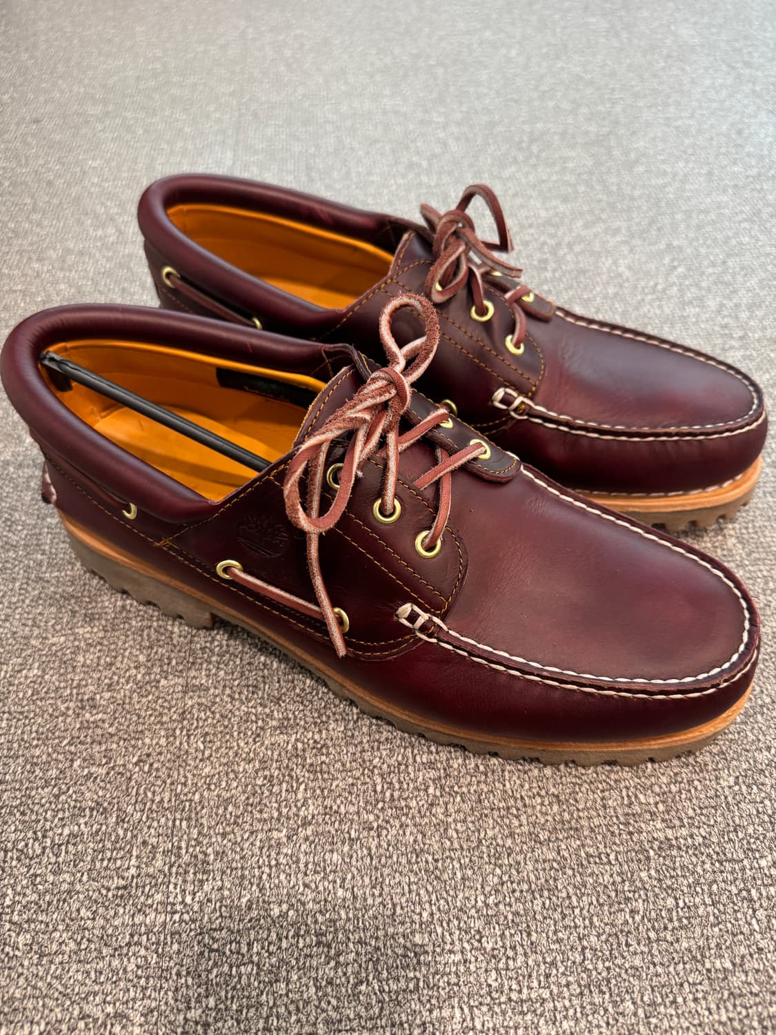 팀버랜드 어센틱 3 아이 클래식 러그 버건디 보트슈즈 11 상품이미지4