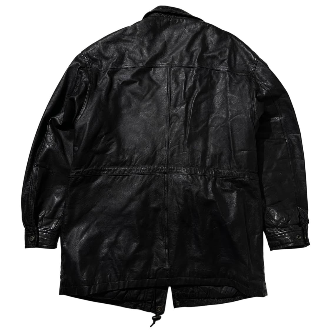 카우 레더 싱글 카코트 블랙 상품이미지2