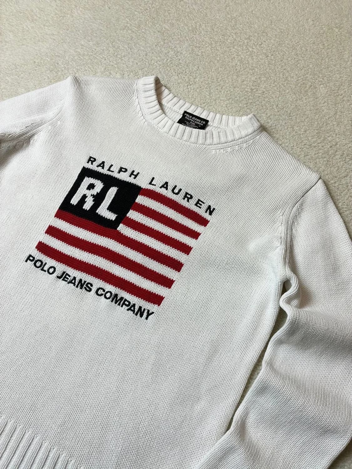 폴로진스 00's 아이코닉 플래그 니트 스웨터 PN6705 상품이미지2