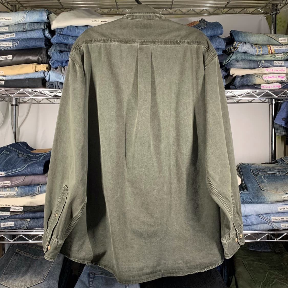 [L] 칼하트 헤비코튼 워크셔츠 그레이 상품이미지3