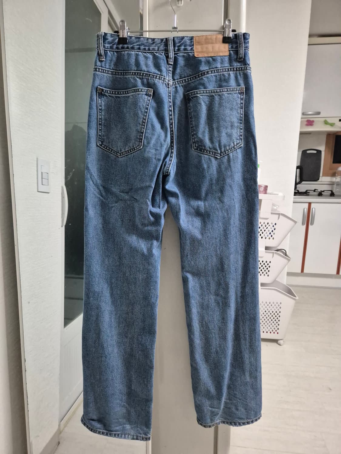 스파오 롱 청바지 중청데님 상품이미지1