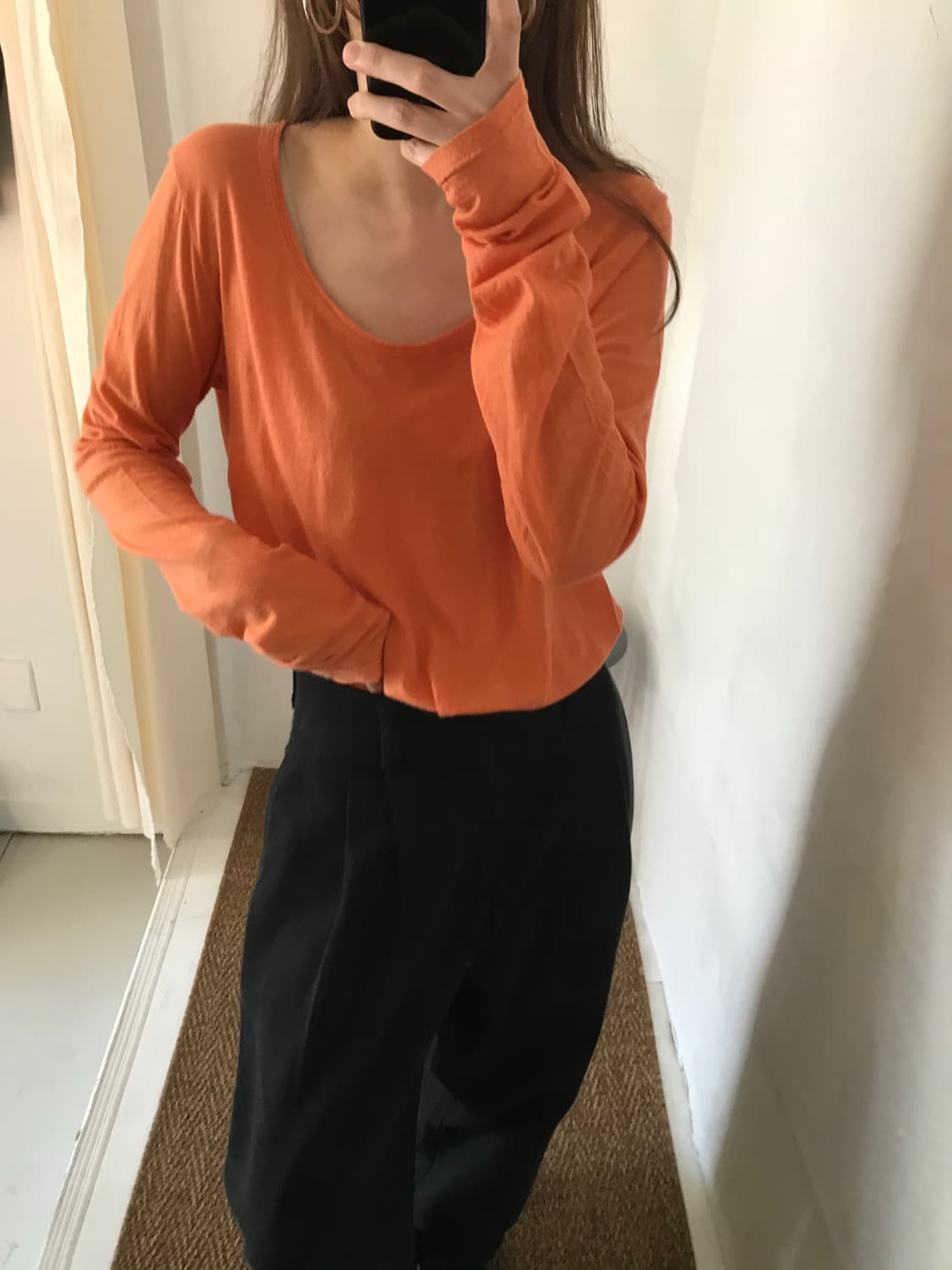 orange long sleeves 상품이미지5