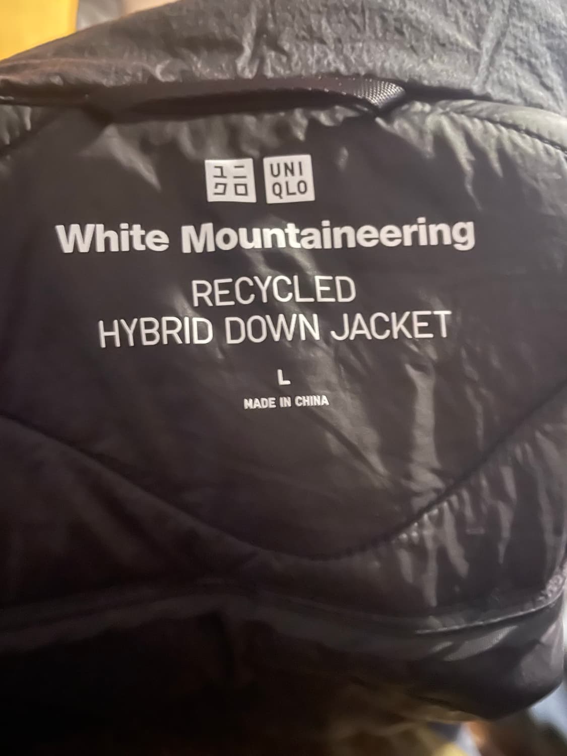 유니클로 화이트마운티어링 리사이클다운재킷 L 상품이미지4