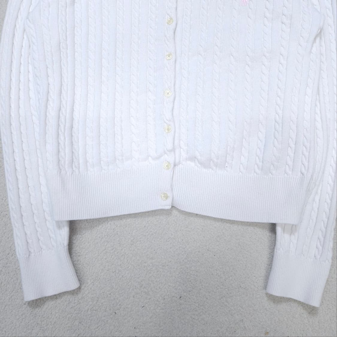 폴로 랄프 로렌 신형 케이블 가디건 XL16 화이트 상품이미지3
