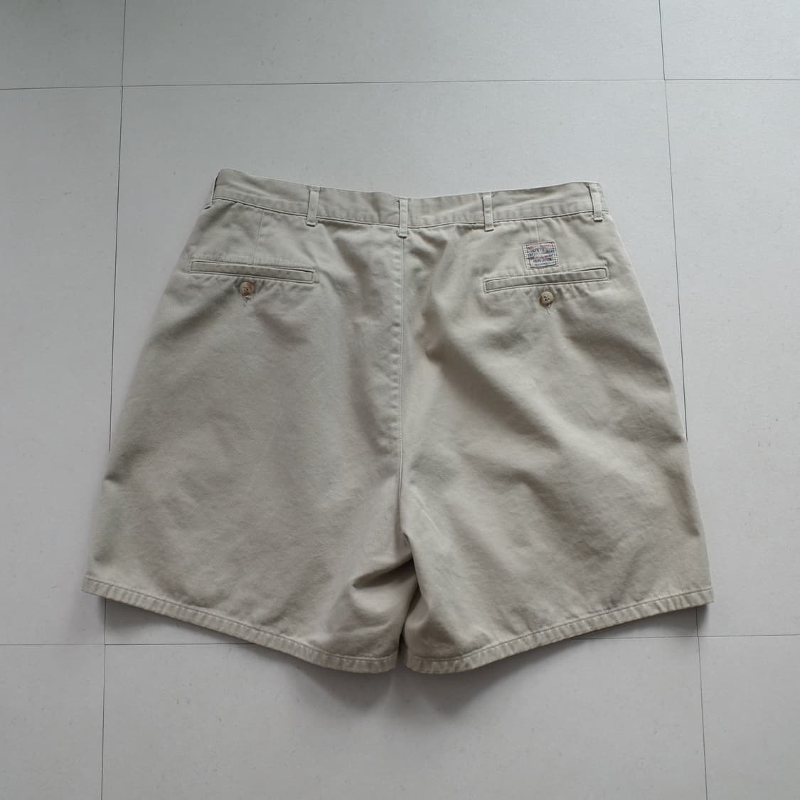 90s 폴로 랄프로렌 어센틱 사각탭 투턱 치노쇼츠 36 상품이미지7